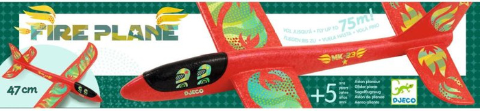 Ognisty szybowiec samolot piankowy dla dzieci Djeco