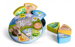 Drewniany ser topiony trójkąty w puszce Erzi 