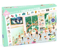 Puzzle Szkoła baletowa obserwacja 100 elementów Djeco