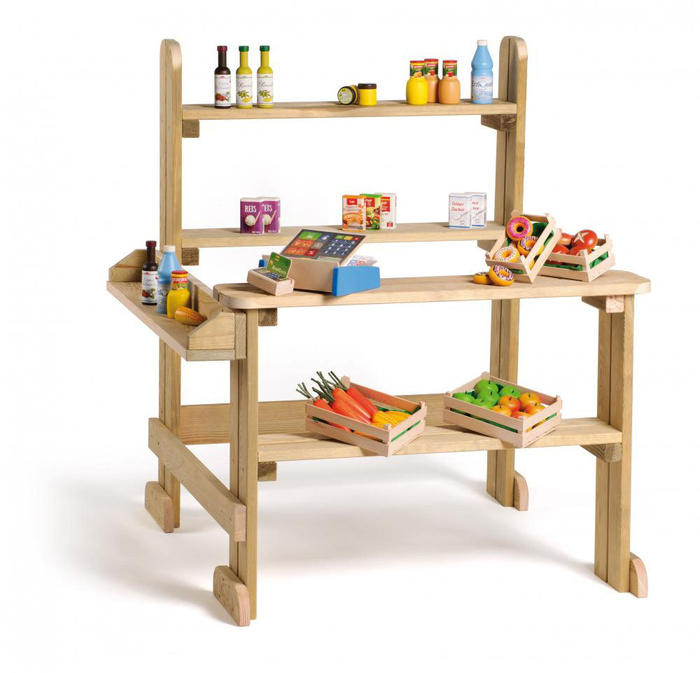 Drewniany sklep do zabawy dla dzieci Outdoor Erzi