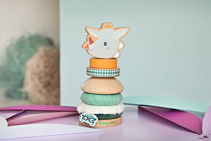 Drewniana układanka na paliku Smok Joe LILLIPUTIENS