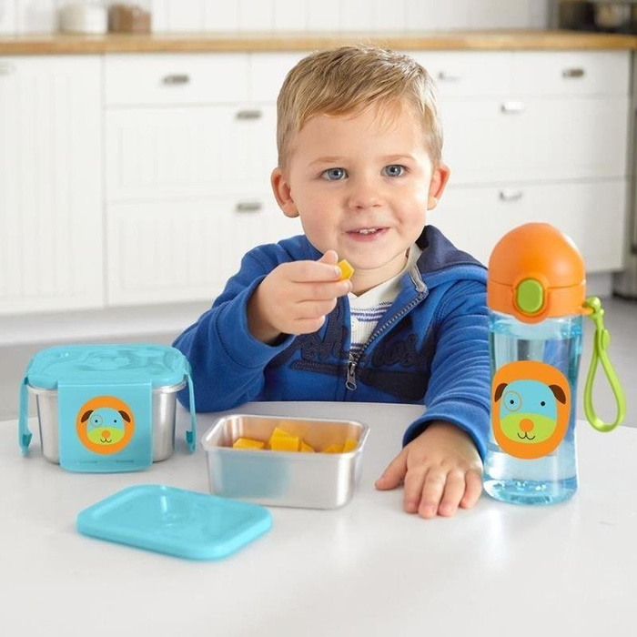 Stalowe pudełko śniadaniowe Pies Skip Hop