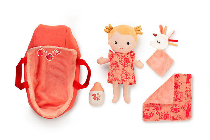 Miękka lalka dzidziuś z akcesoriami Lena Lilliputiens