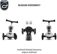 Jeździk i hulajnoga 2 w 1 zamykany schowek brązowy Highwaykick 1 Lifestyle Scoot & Ride