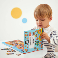 Magnetyczna układanka Na placu budowy Magneti'stories Janod