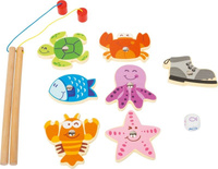 Drewniana gra zręcznościowa z magnesami Dziecięce wędkowanie Small Foot