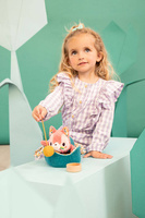 Przytulanka kotek z koszyczkiem i akcesoriami Kotka Jeanne Lilliputiens 