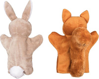 Miękkie pacynki na rękę Trójka zwierzaków Goki