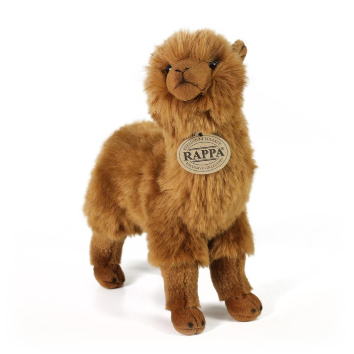 Maskotka dla dzieci brązowa lama 23 cm Rappa