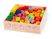 Korale dla dzieci do nawlekania Bigjigs Toys