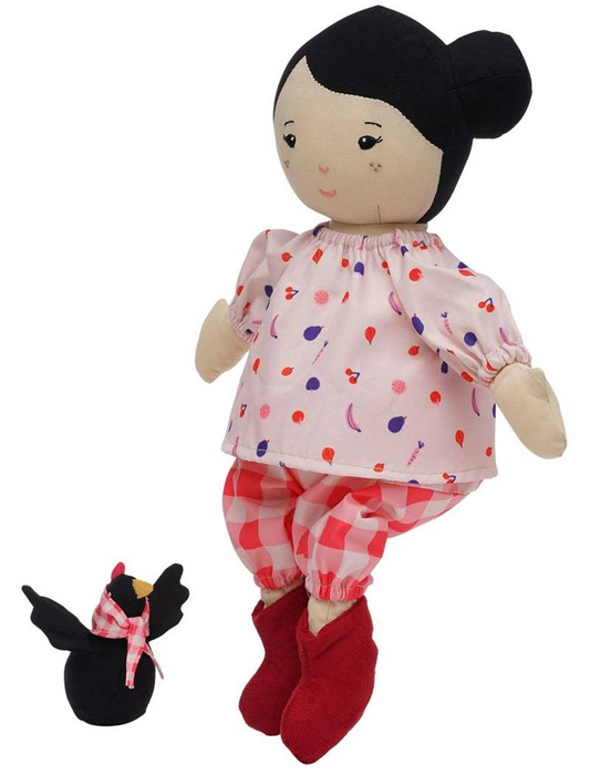 Lalka Nico z małym przyjacielem kurczakiem Manhattan Toy