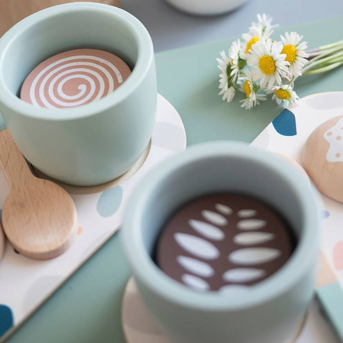 Drewniany zestaw do parzenia kawy Kawa po włosku Janod