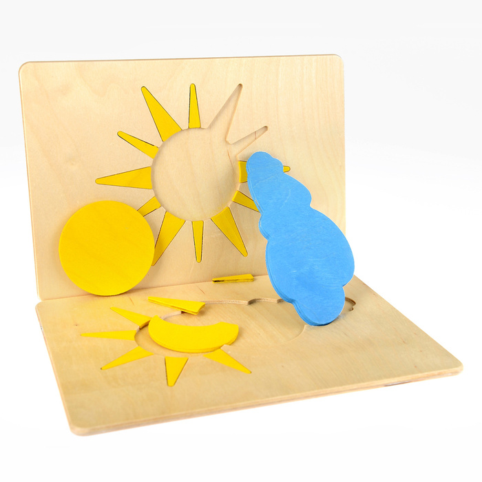 Drewniane tablice do nauki Zjawisk Pogodowych i przyrody Pilch