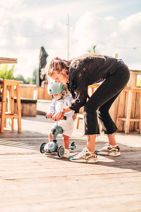 SCOOTANDRIDE Highwaykick1 2w1 Jeździk i hulajnoga 1-5 lat Steel