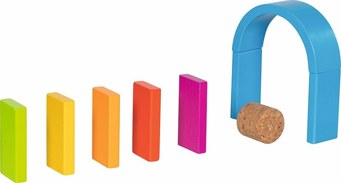 Drewniana układanka 3D z 40 klocków Goki