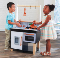 Czarna kuchnia dla dzieci Artisan Island KidKraft