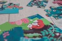 Świecące puzzle z mini-lampką UV Las 24 elementy 3+ Janod 