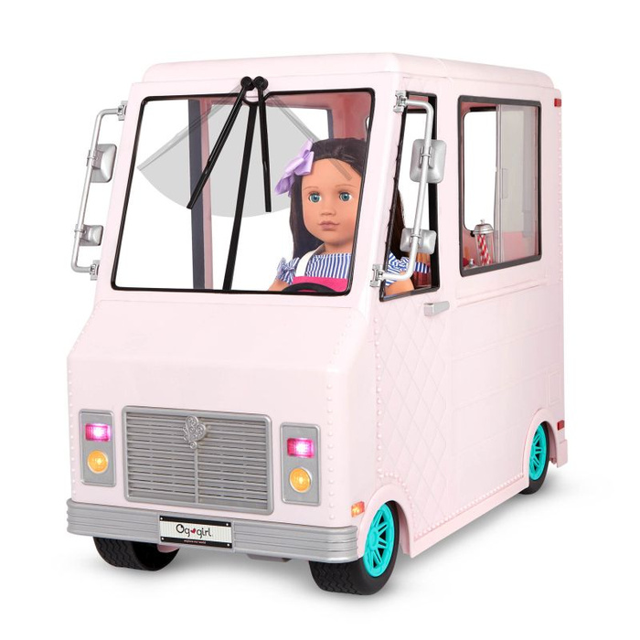 Lodziarnia na kółkach z wyposażeniem Sweet stop ice cream truck Our Generation