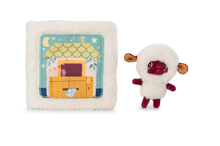 Miękka książeczka z przytulanką Dobranoc Owieczka Yvon Lilliputiens
