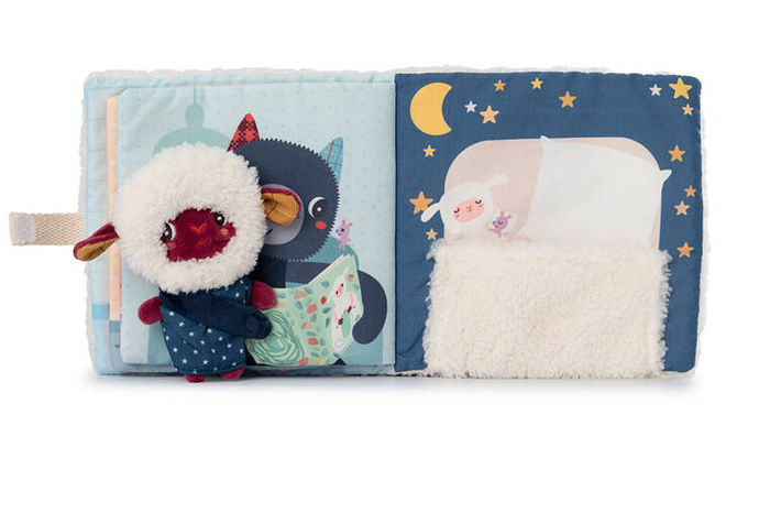 Miękka książeczka z przytulanką Dobranoc Owieczka Yvon Lilliputiens