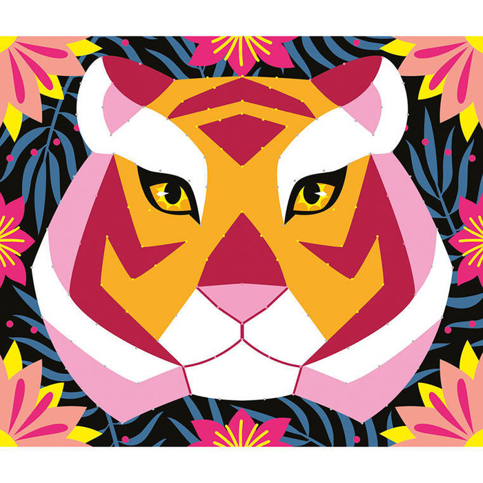 Zestaw kreatywny Przeplatanka 3D String art Zwierzęta dżungli Janod