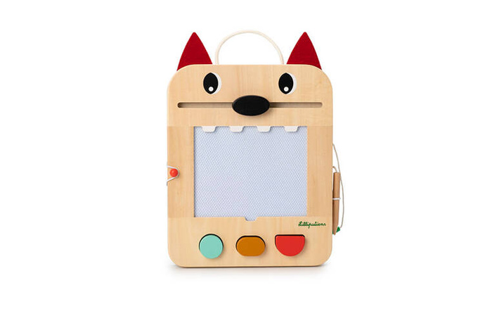 Drewniana tablica znikopis Wilk Louis Lilliputiens