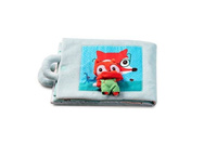 Miękka książeczka aktywizująca z mini-przytulanką „Dzień dobry, mały lisku” Lilliputiens