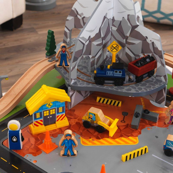 Drewniana kolejka górska dla dzieci na stoliku Rocky Mountain KidKraft