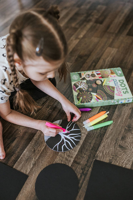 Zestaw kreatywny Malowanie kropkami 5 projektów Janod