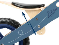 Drewniany rowerek biegowy Samolot z origami Small Foot