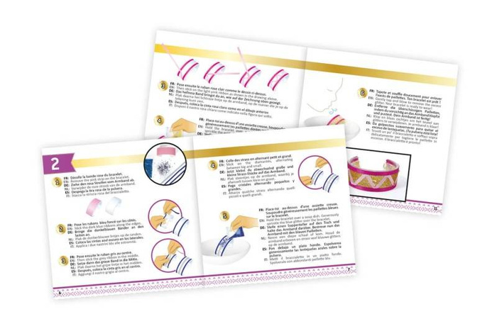 Zrób to sam - BROKATOWE BRANSOLETKI BE204 Buki