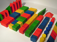 Klocki drewniane XL 250 elementów