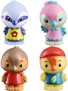 Rodzina 4 ptaszków Twitwit figurki zwierząt Klorofil