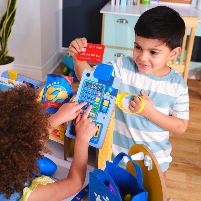 Stanowisko kasa samoobsługowa z drewna dla dzieci KidKraft