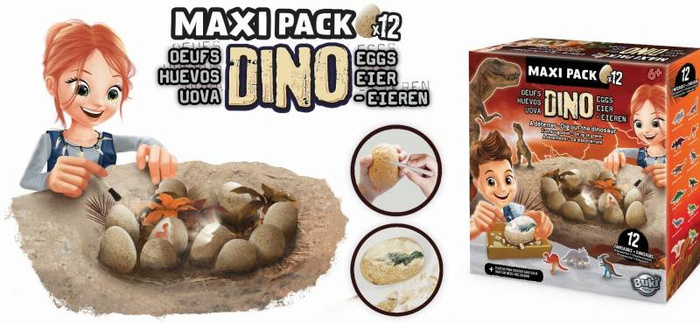 Mega paka jajek dinozaura - 12 sztuk 2138 Buki