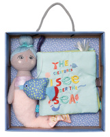 Miękka książka dla niemowląt z syrenką Manhattan Toy