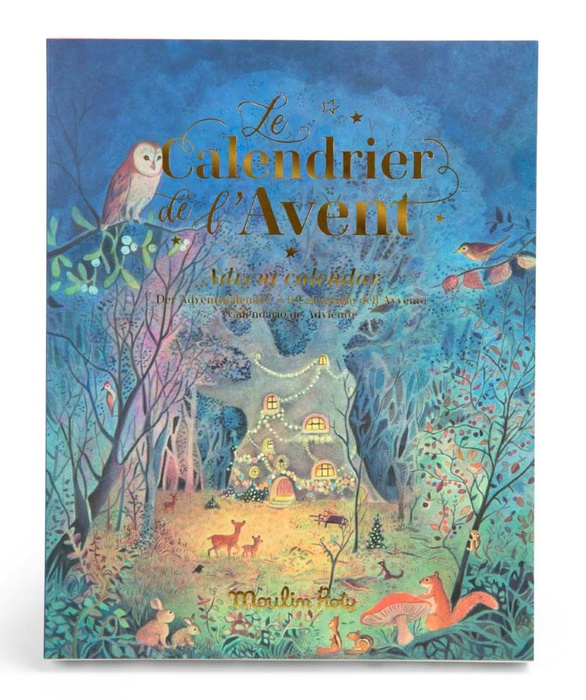 Kalendarz adwentowy z bajkami projektorem La Grande Famille Moulin Roty