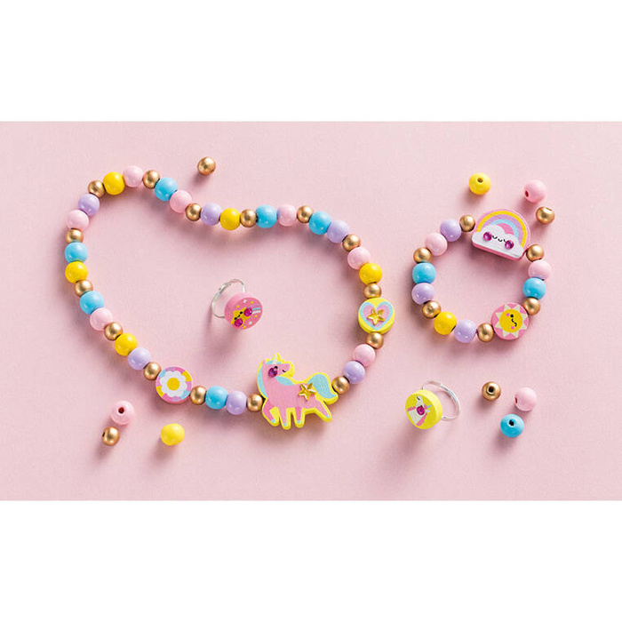 Zestaw kreatywny robienie biżuterii Tęczowa kraina Janod