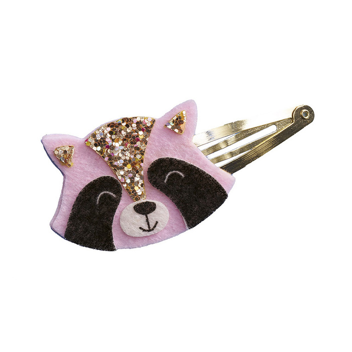 Brokatowe spinki do włosów Leśne zwierzątka Zestaw kreatywny dla dzieci do tworzenia biżuterii Janod