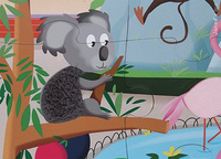 Puzzle sensoryczne 20 elementów Wycieczka do Zoo Janod