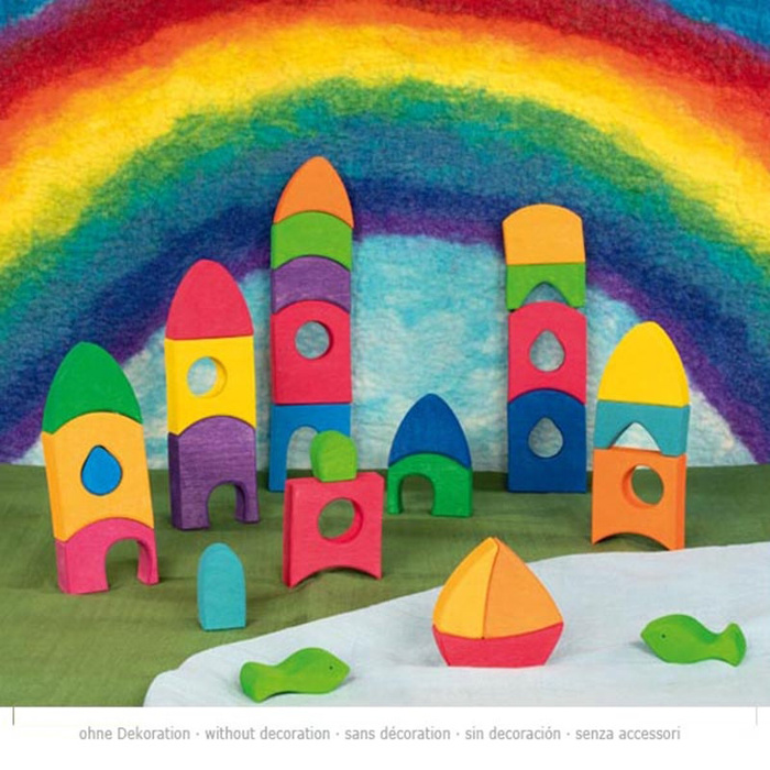 Klocki drewniane dla dzieci Miasto Goki