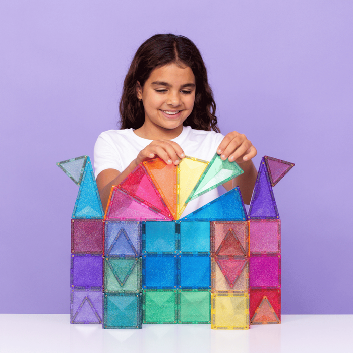 Klocki magnetyczne Glitter Castle Pack 48 el Connetix