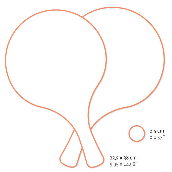 Drewniane paletki do gry dla dzieci OCEAN Djeco