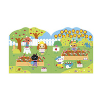 Książeczka z naklejkami Wieś Janod