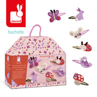 Brokatowe spinki do włosów Ogród Zestaw Kreatywny Janod