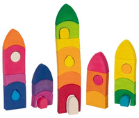 Klocki drewniane dla dzieci Miasto Goki