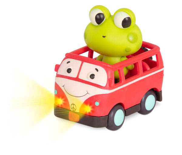 Zestaw miękkich autek sensorycznych do rączki Light Up Cars B.toys