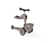 Jeździk i hulajnoga 2 w 1 zamykany schowek brązowy Highwaykick 1 Lifestyle Scoot & Ride