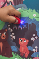 Świecące puzzle z mini-lampką UV Las 24 elementy 3+ Janod 