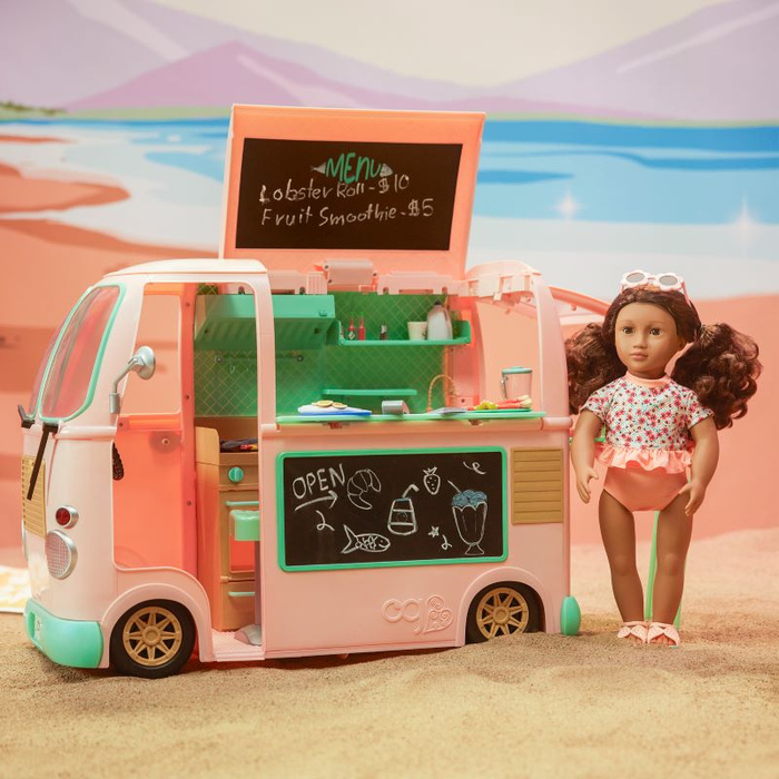 Rower do cateringu dla lalki 46cm lub podobnej Delivery Bike Our Generation